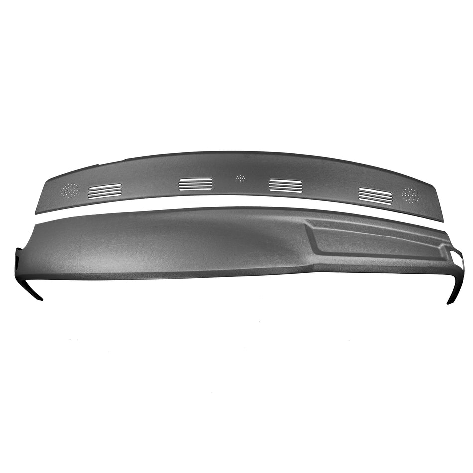 2002–2005 Dodge Ram 1500 / 2003–2005 Dodge Ram 2500 & Dodge Ram 3500 Two-Piece Dash Cover Kit – Hard Molded Plastic Overlays – Made in the USA - 0205DRM+DRWKIT
