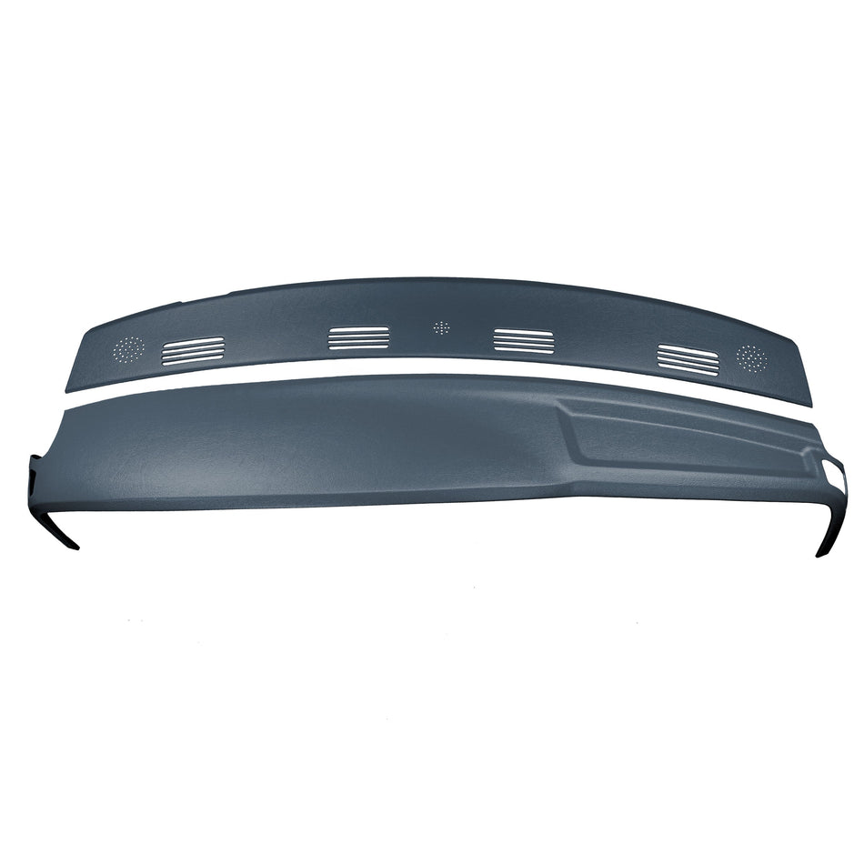 2002–2005 Dodge Ram 1500 / 2003–2005 Dodge Ram 2500 & Dodge Ram 3500 Two-Piece Dash Cover Kit – Hard Molded Plastic Overlays – Made in the USA - 0205DRM+DRWKIT