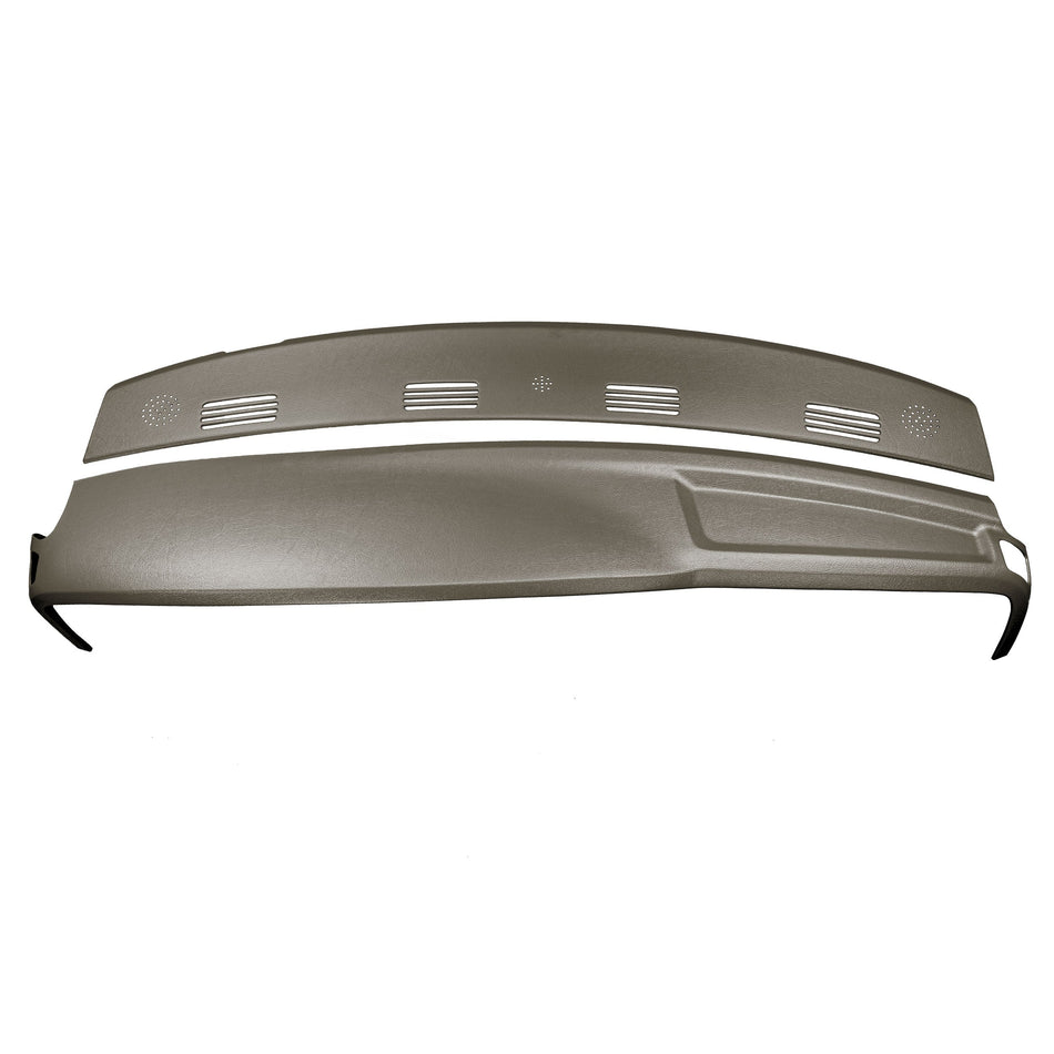 2002–2005 Dodge Ram 1500 / 2003–2005 Dodge Ram 2500 & Dodge Ram 3500 Two-Piece Dash Cover Kit – Hard Molded Plastic Overlays – Made in the USA - 0205DRM+DRWKIT