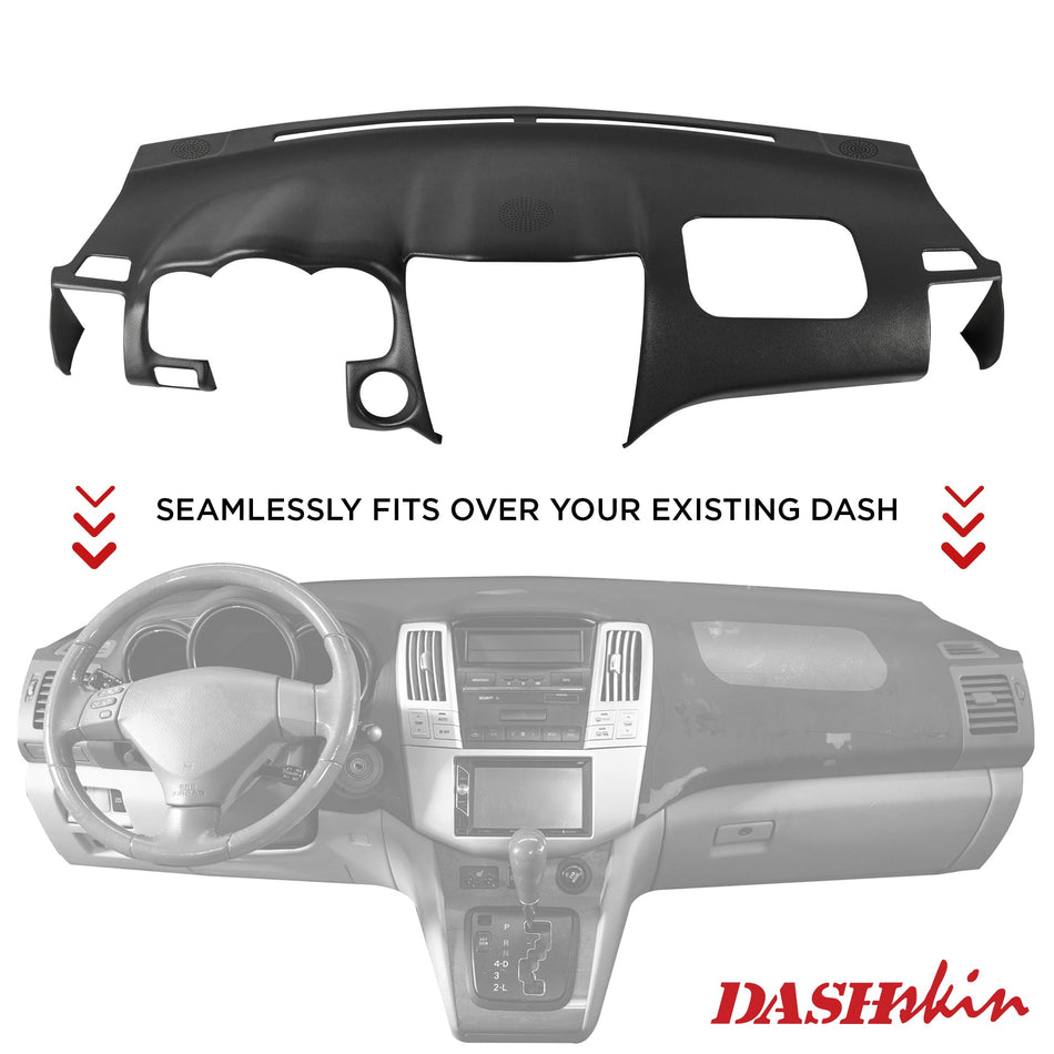 2004–2009 Lexus RX330 / Lexus RX350 / Lexus RX400h Dash Cover – Hard Molded Plastic Overlay – Made in the USA - 0409RX/0409RXS