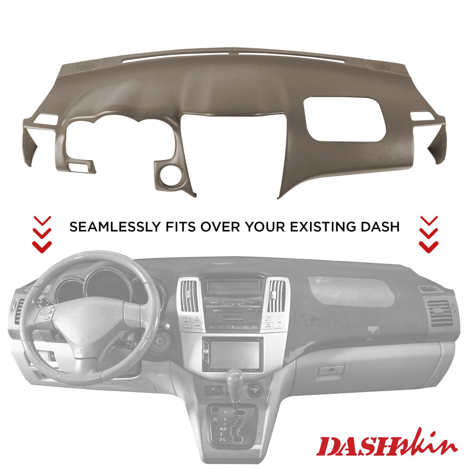 2004–2009 Lexus RX330 / Lexus RX350 / Lexus RX400h Dash Cover – Hard Molded Plastic Overlay – Made in the USA - 0409RX/0409RXS