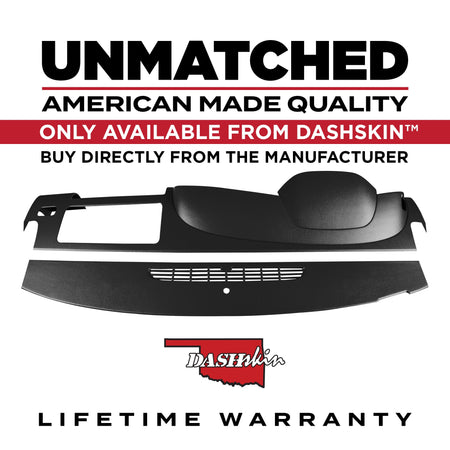 2007-2013 Silverado LS/LT Sierra SL/SLE Two Piece Dash Cover Kit - DashSkin