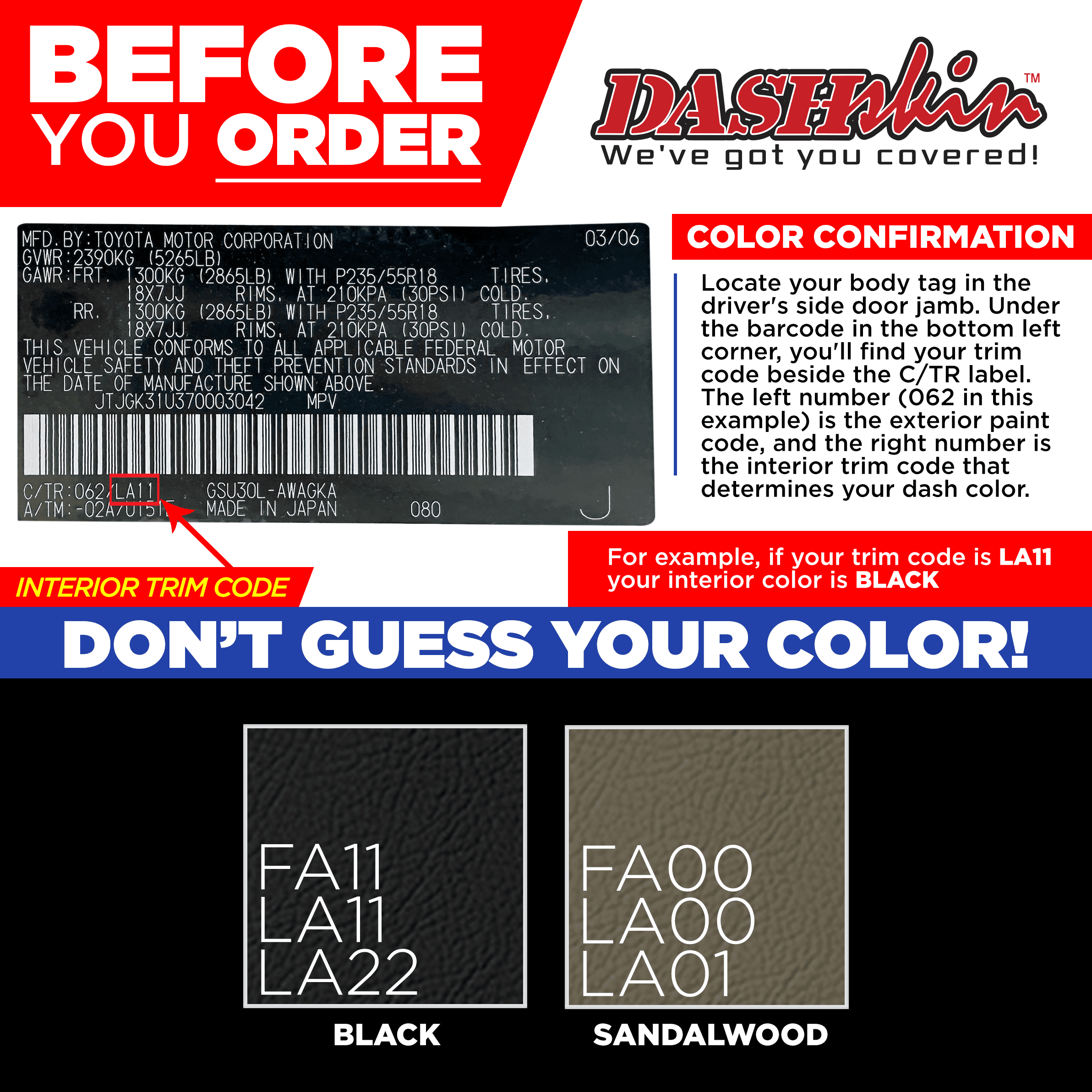2004-2009 Lexus RX330 RX350 RX400h Aerosol Colormatched Interior Paint for Vinyl & Plastics (12oz) - DashSkin