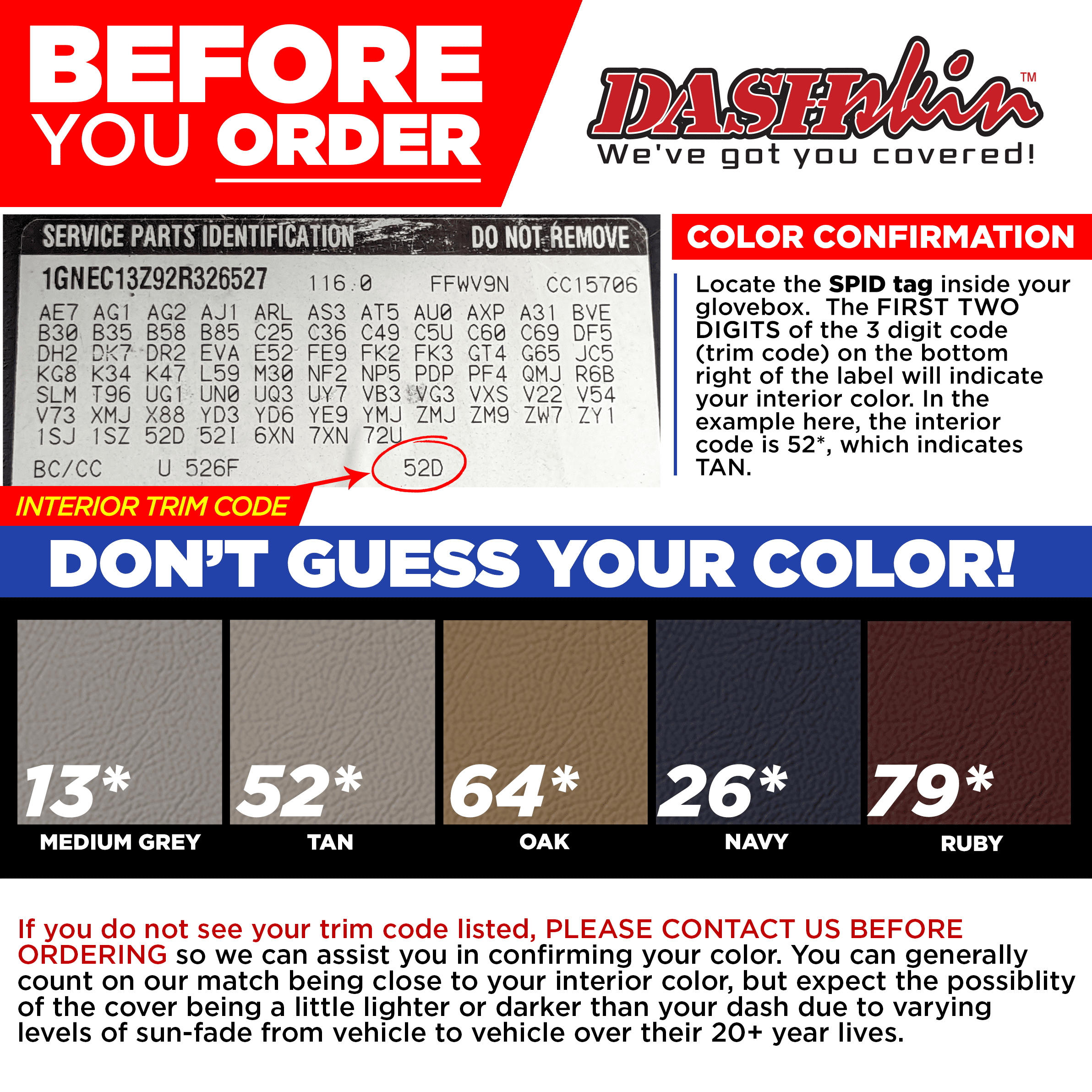 1995-1996 GM Truck Aerosol Colormatched Interior Paint for Vinyl & Plastics (12oz) - DashSkin